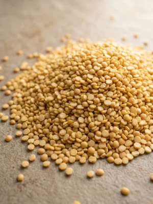 Toor dal, split pigeon pea, packed by Sidhant Spices 1008