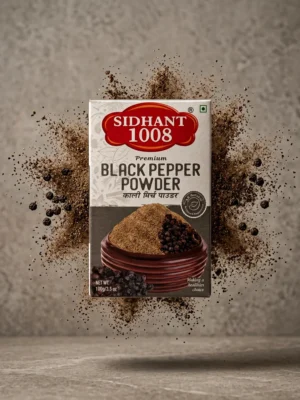 Black pepper powder, milled by Sidhant Spices 1008