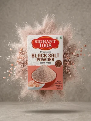 Black salt powder, packed by Sidhant Spices 1008